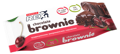 картинка Пирожное протеиновое Brownie 50 г ProteinRex от магазина спортивного питания Sportlane
