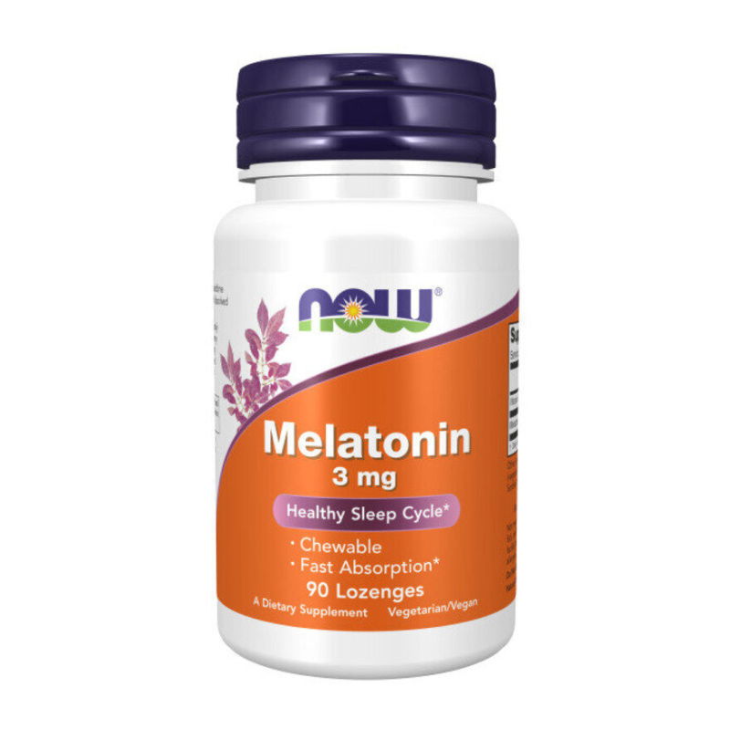 картинка Melatonin 3 mg NOW 90 кап от магазина спортивного питания Sportlane