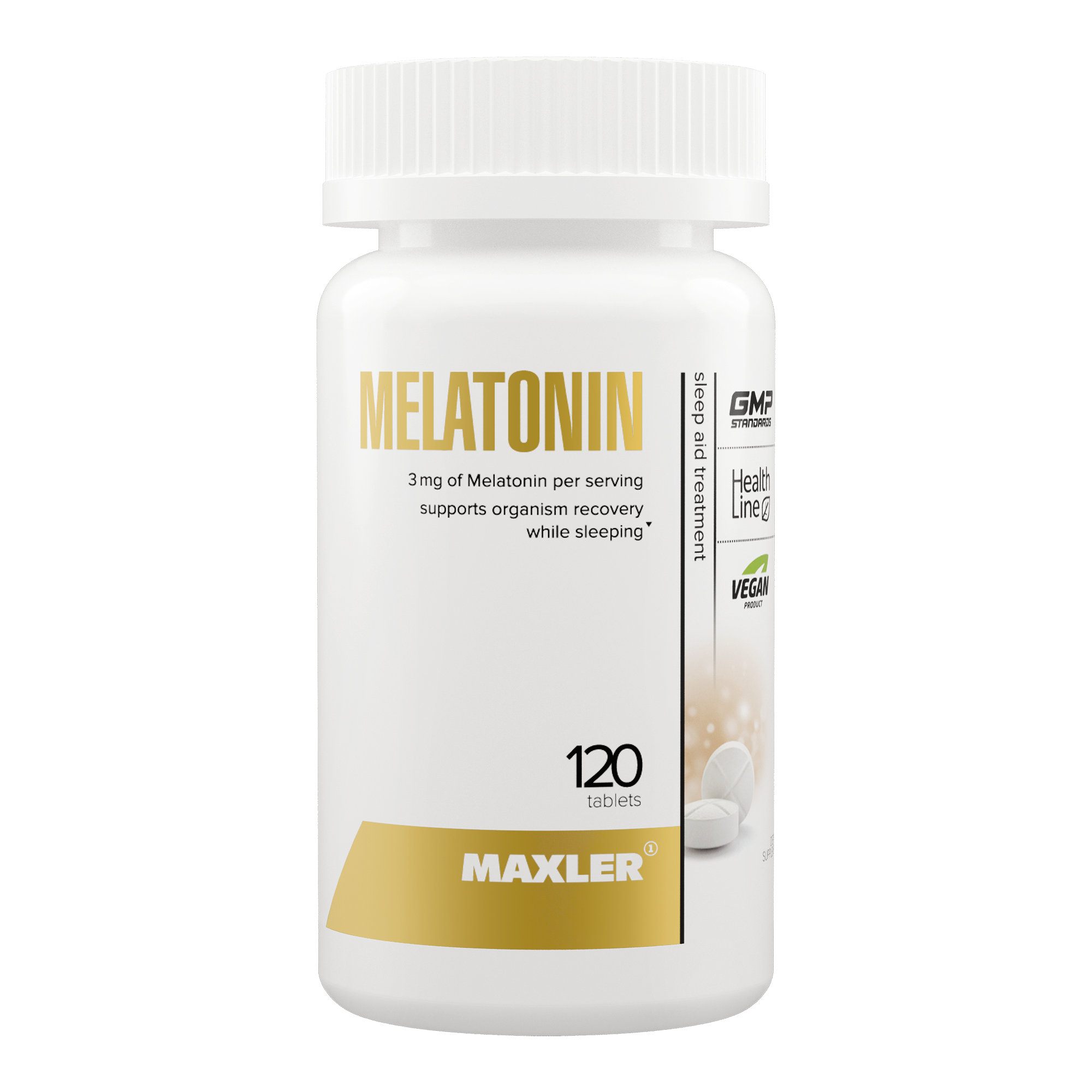 картинка Melatonin 3 mg 120 таб Maxler от магазина спортивного питания Sportlane