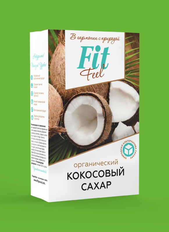 картинка Кокосовый органический сахар FitFeel FitParad от магазина спортивного питания Sportlane
