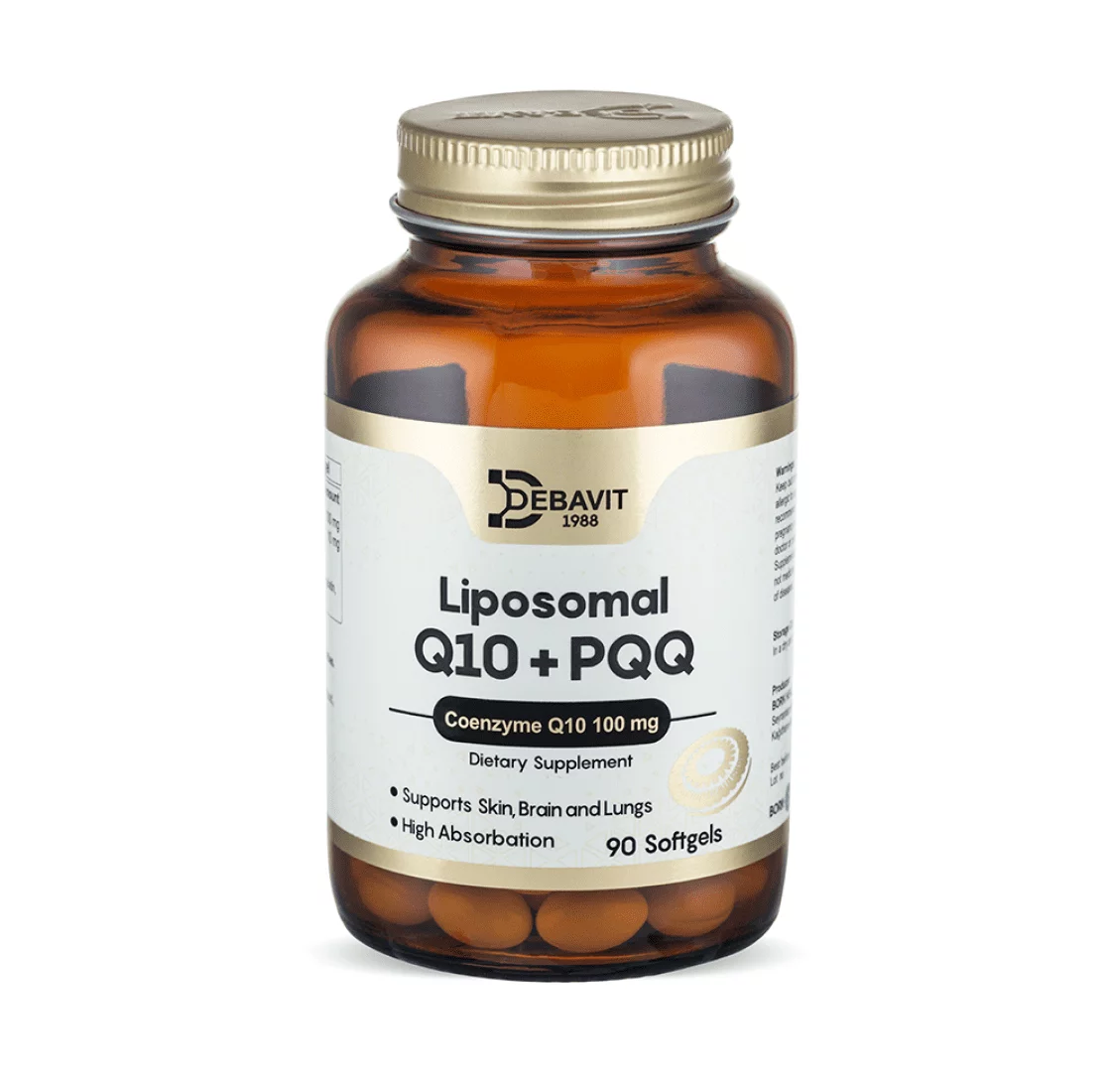 картинка Liposomal Q10 + PQQ 90 капс Debavit от магазина спортивного питания Sportlane