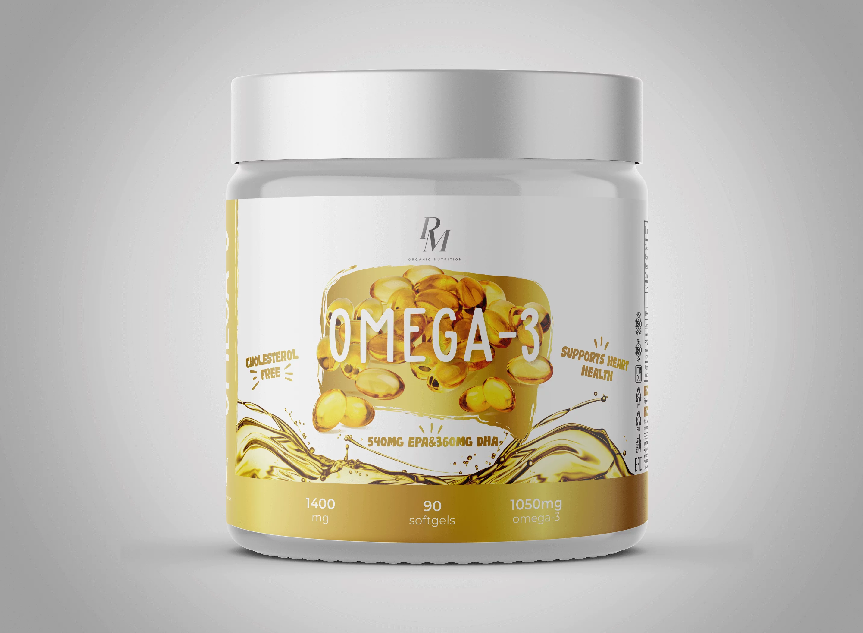 картинка Omega 3 PM ORGANIC NUTRITION 90 капс от магазина спортивного питания Sportlane