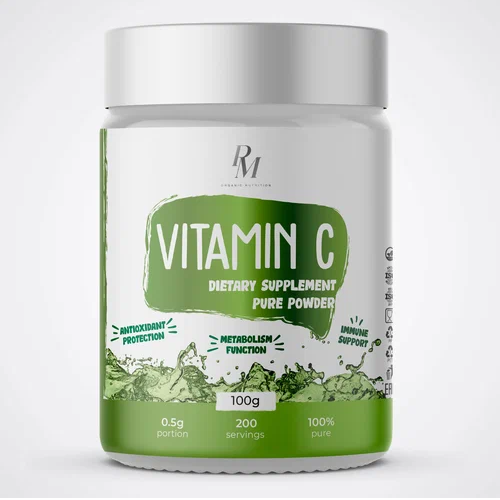 картинка Vitamin C 100 гр PM ORGANIC NUTRITION от магазина спортивного питания Sportlane