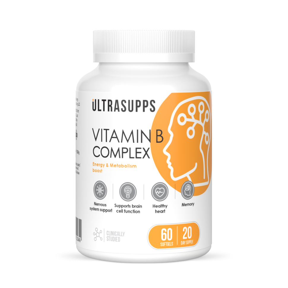 картинка Vitamin B complex 60 капс Ultrasupps от магазина спортивного питания Sportlane