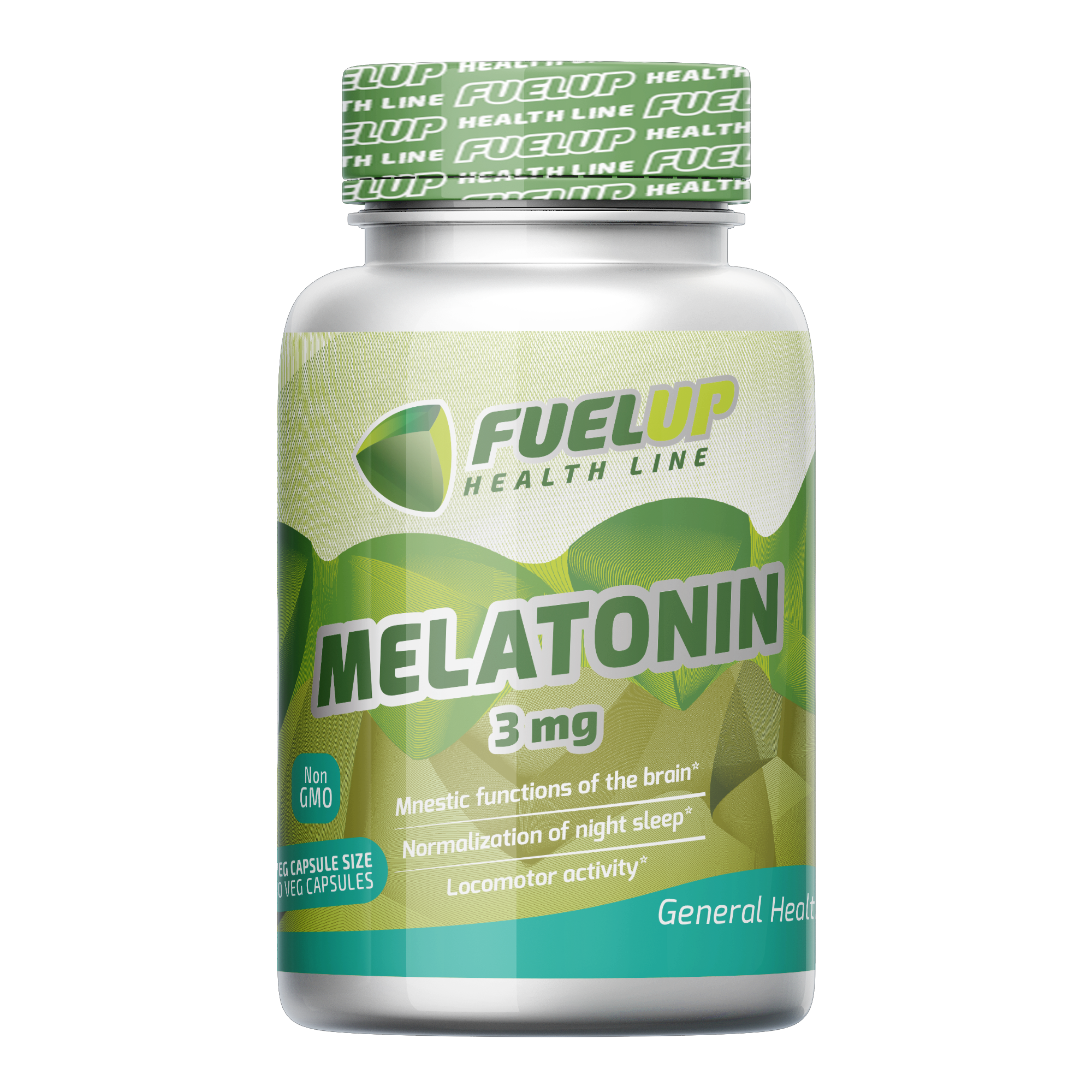 картинка Melatonin 3 mg 60 vcaps FuelUp от магазина спортивного питания Sportlane