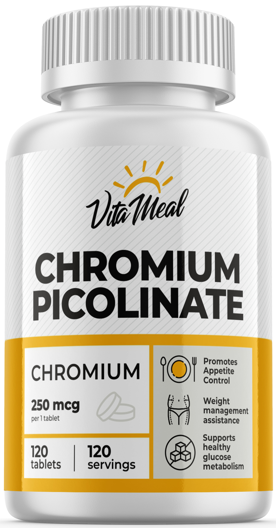 картинка Chromium Picolinate 250 мкг 120 таб Vita meal от магазина спортивного питания Sportlane