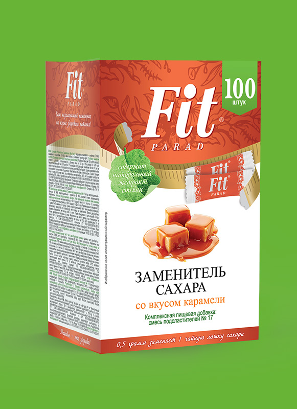 картинка Заменитель сахара №17 со вкусом Карамели FitParad от магазина спортивного питания Sportlane