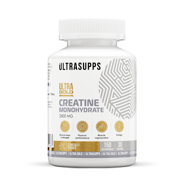 картинка Ultra Gold Creatine Monohydrate 150 капс Ultrasupps от магазина спортивного питания Sportlane