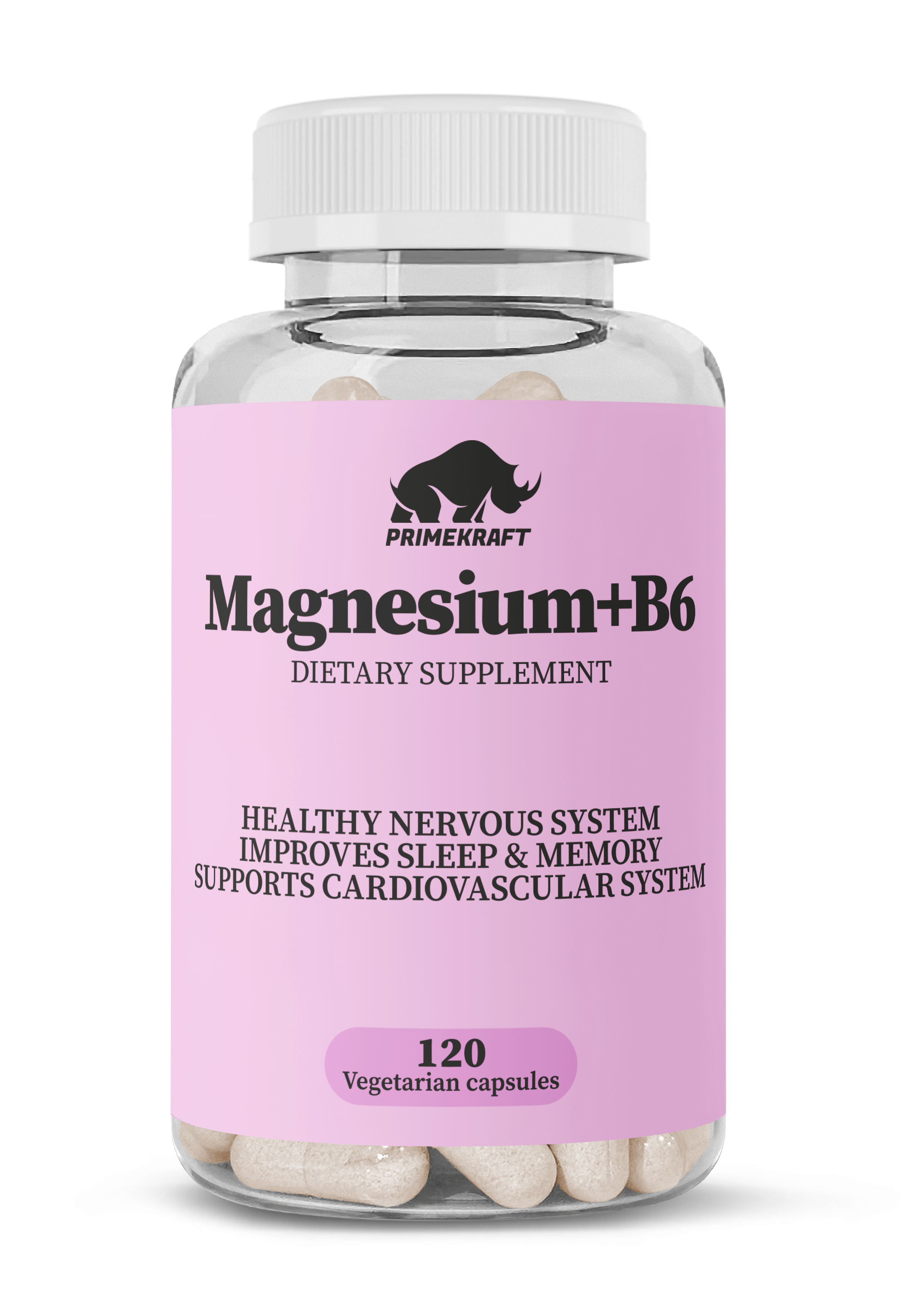 картинка Magnesium (Mg+B6) 120 капс Prime Kraft от магазина спортивного питания Sportlane