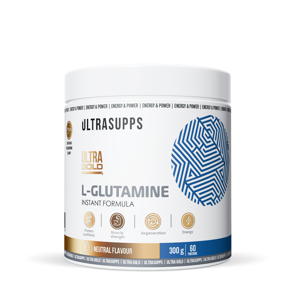 картинка Ultra Gold L-Glutamine 300 г Ultrasupps от магазина спортивного питания Sportlane