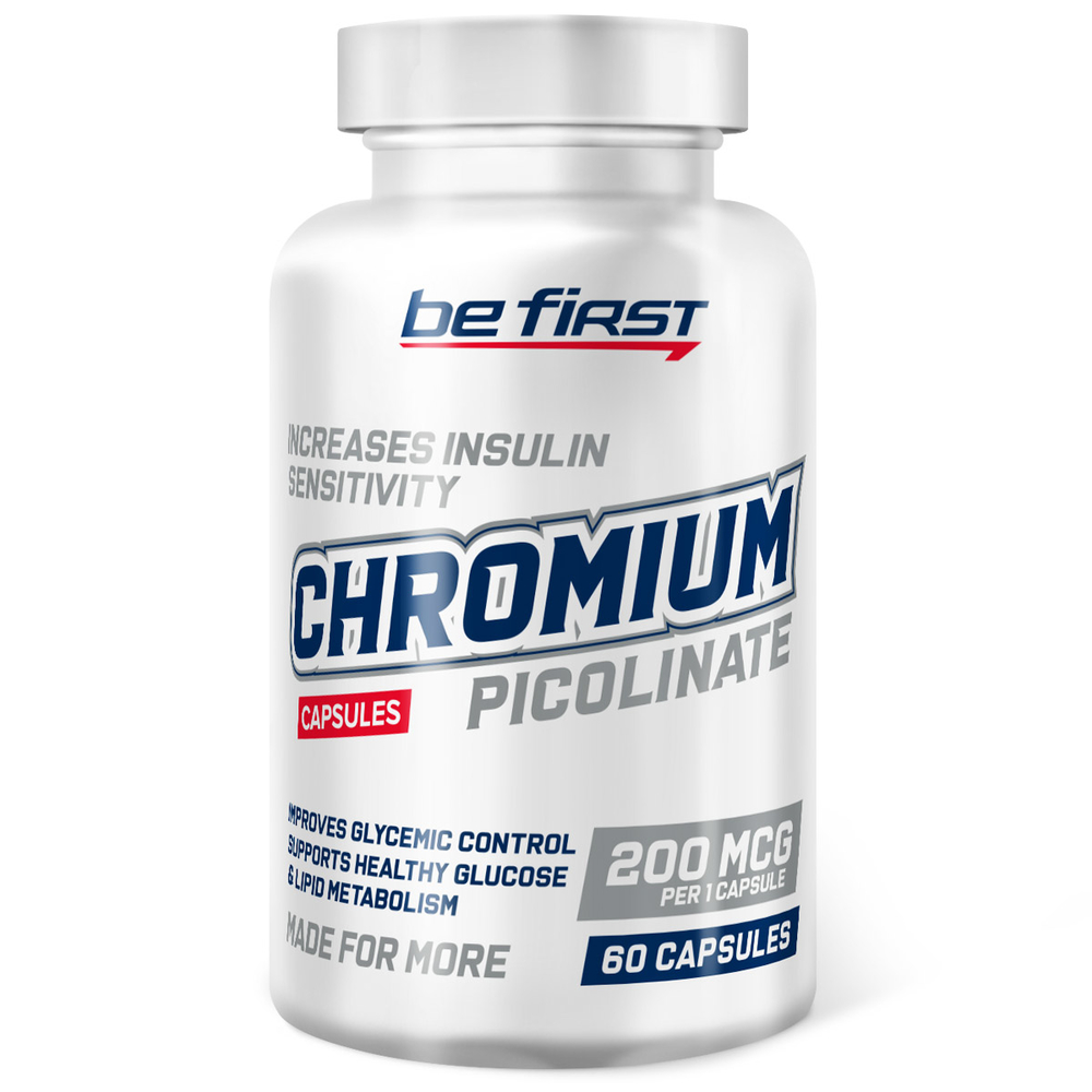 картинка Chromium Picolinate (хром пиколинат) 60 капс Be First от магазина спортивного питания Sportlane