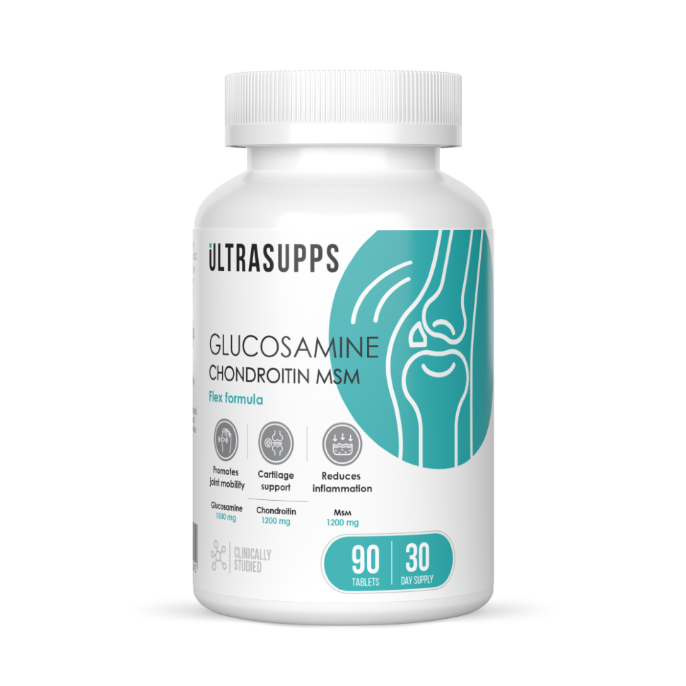 картинка Glucosamine & Chondroitin & MSM 90 таб Ultrasupps от магазина спортивного питания Sportlane