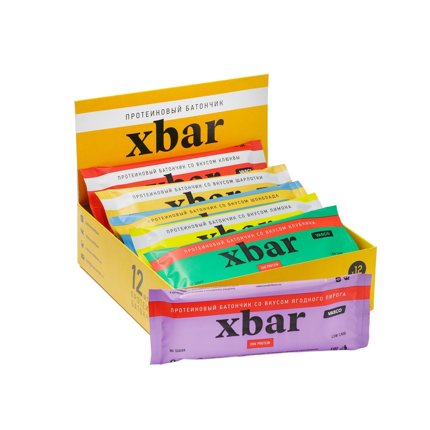 картинка Батончик XBar 60 г VASCO от магазина спортивного питания Sportlane