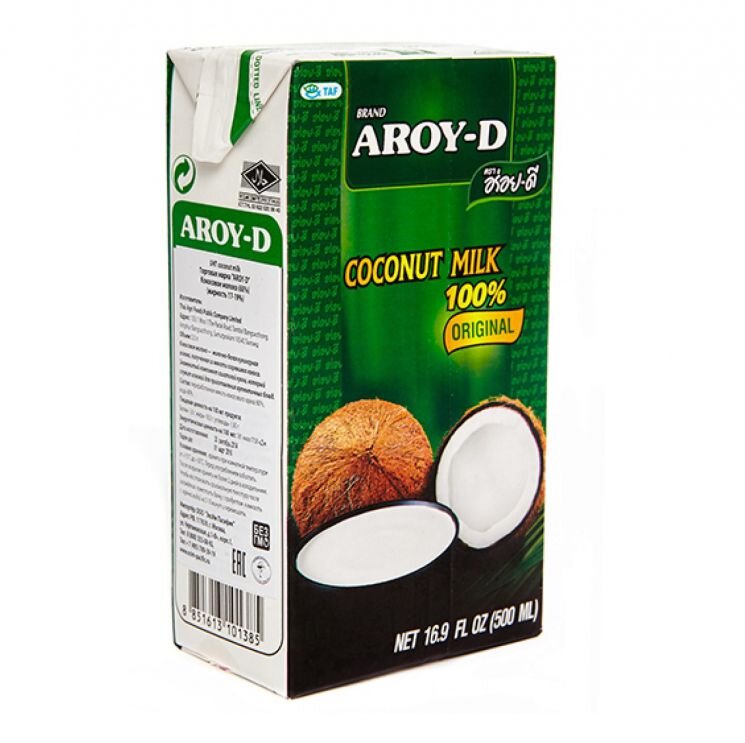 картинка Молоко кокосовое Aroy-D 500 мл. TetraPak от магазина спортивного питания Sportlane
