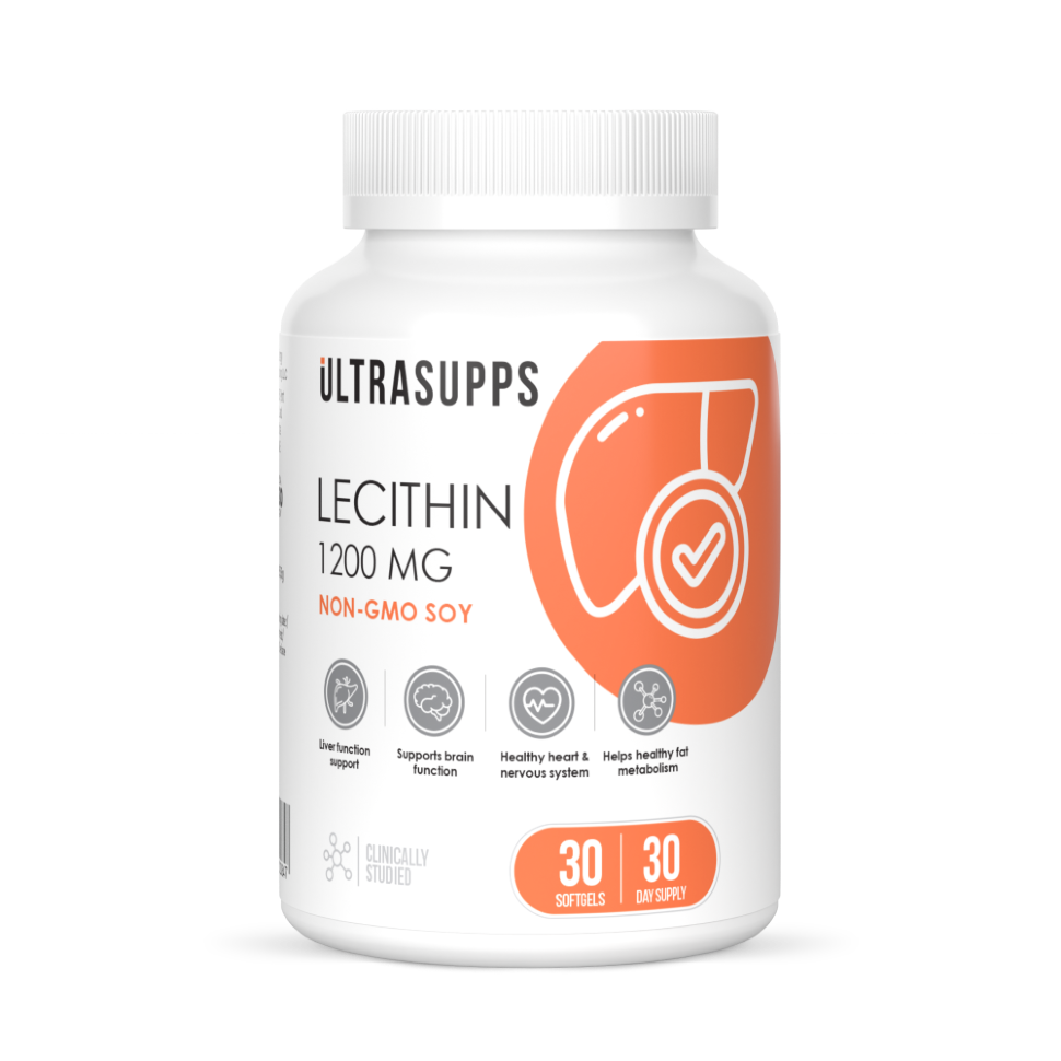 картинка Lecithin 1200 mg 90 капс Ultrasupps от магазина спортивного питания Sportlane