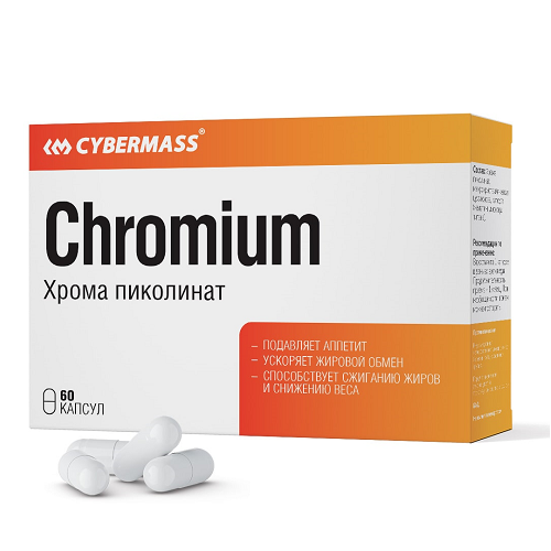картинка Chromium Picolinate 60 капс CyberMass от магазина спортивного питания Sportlane