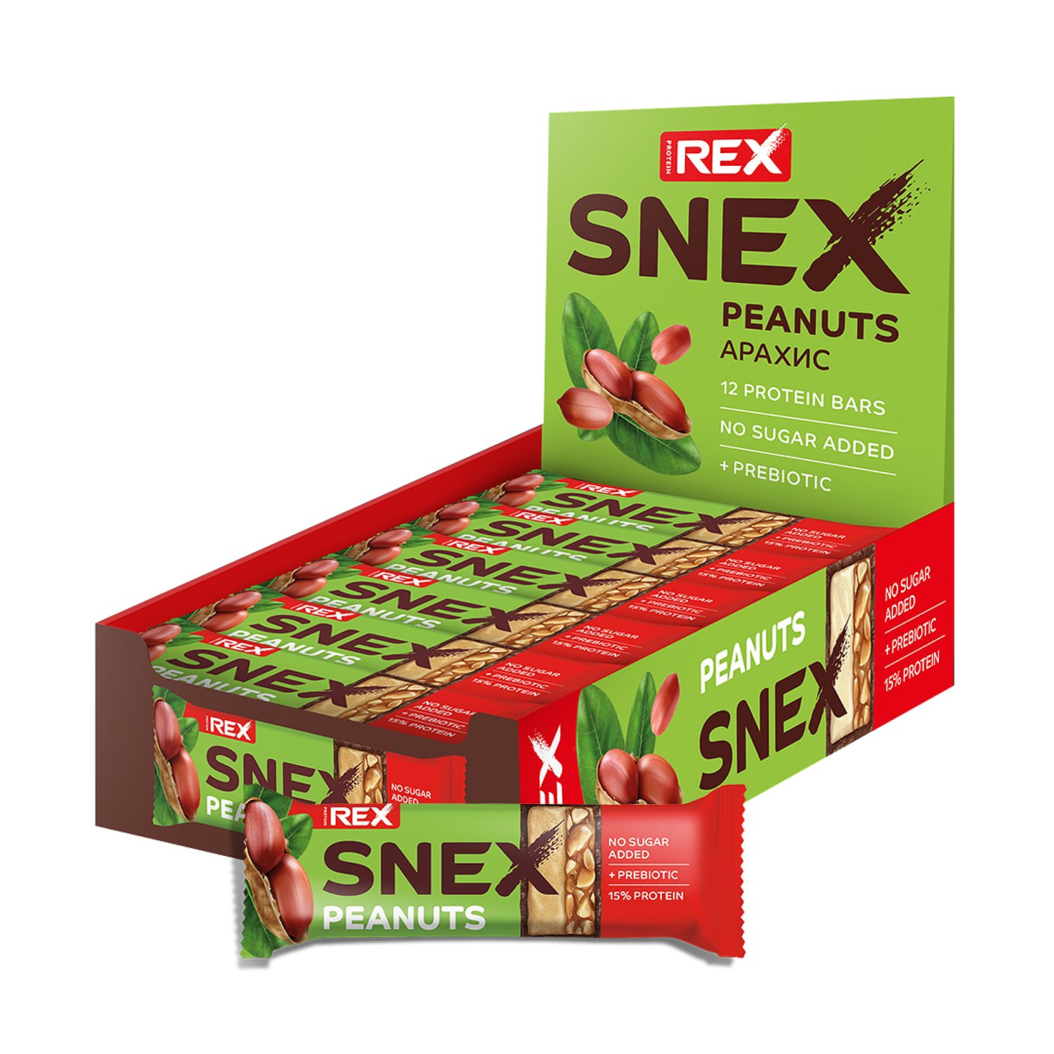 картинка SNEX Батончик глазированный 50 г ProteinRex от магазина спортивного питания Sportlane