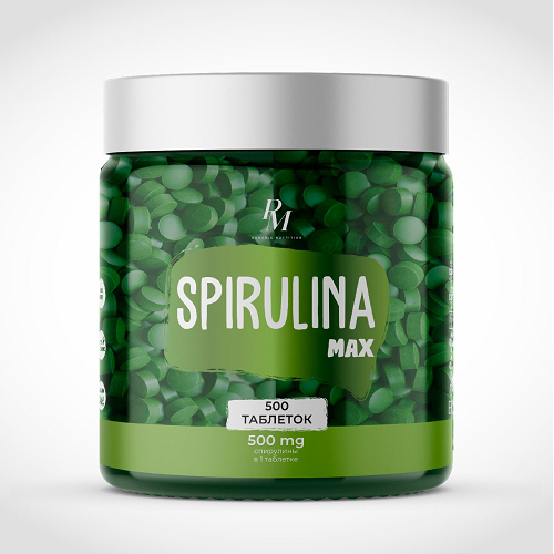 картинка Spirulina 500мг PM ORGANIC NUTRITION 500 таб от магазина спортивного питания Sportlane