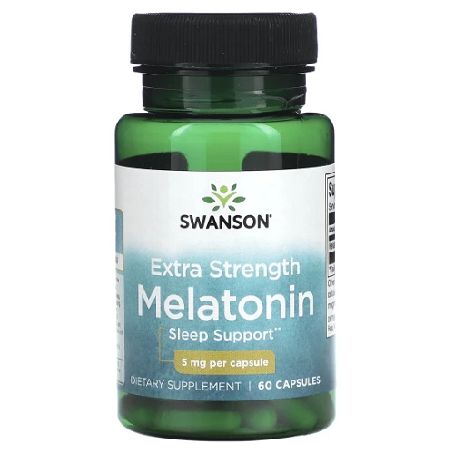 картинка Extra Strength Melatonin 5mg 60 капс Swanson от магазина спортивного питания Sportlane