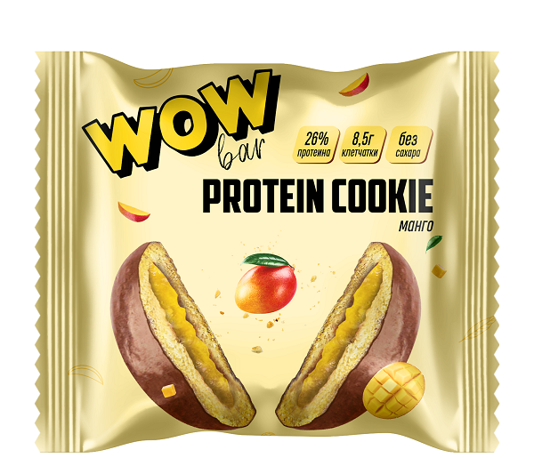 картинка Печенье WOWBAR PROTEIN BISCUIT 40 г Prime Kraft от магазина спортивного питания Sportlane