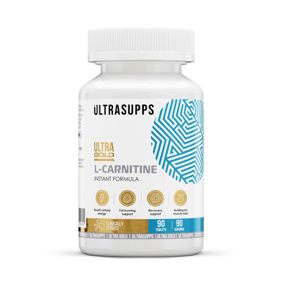 картинка Ultra Gold L-Carnitine 90 таб Ultrasupps от магазина спортивного питания Sportlane