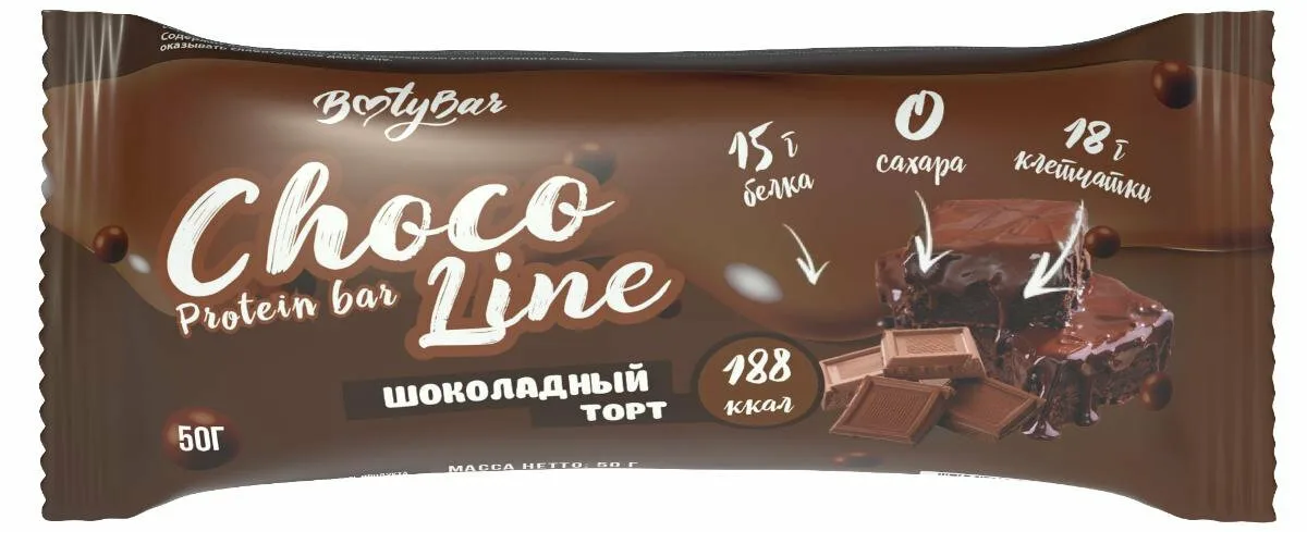 картинка Батончик Chocolate Line 50 г Bootybar от магазина спортивного питания Sportlane