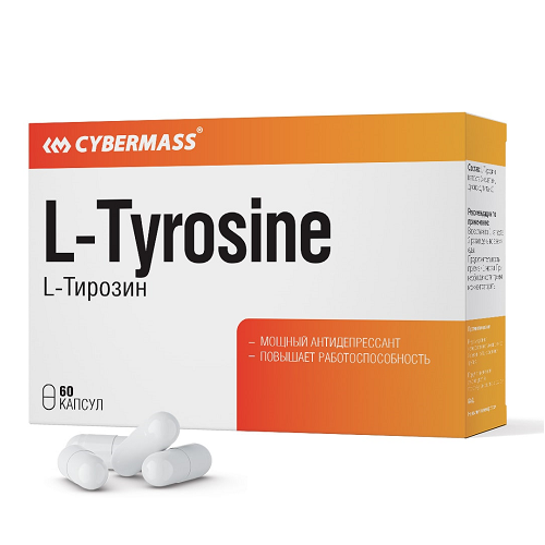 картинка L-Tyrosine 60 капс Cybermass от магазина спортивного питания Sportlane