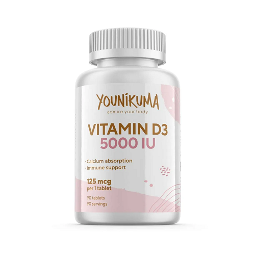 картинка Vitamin D3 5000 IU 90 таб Younikuma от магазина спортивного питания Sportlane