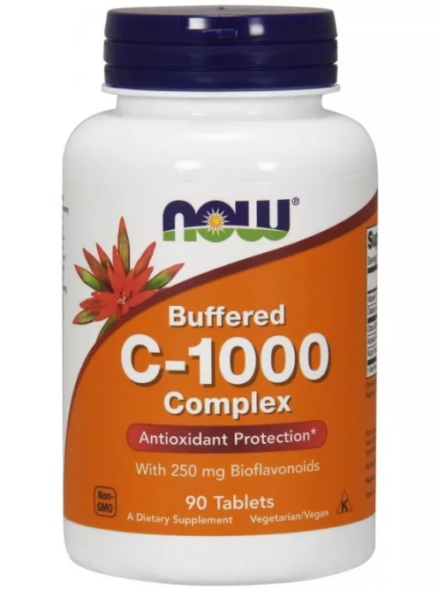 картинка Vitamin C-1000 Complex Buffered NOW 90 таб от магазина спортивного питания Sportlane