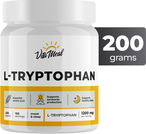 картинка L-Tryptophan 200 г VitaMeal от магазина спортивного питания Sportlane